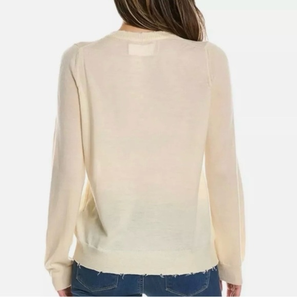 Zadig & Voltaire Women’s Distressed Miss Camo Skull Strass Sweater Size Medium - Picture 3 of 15